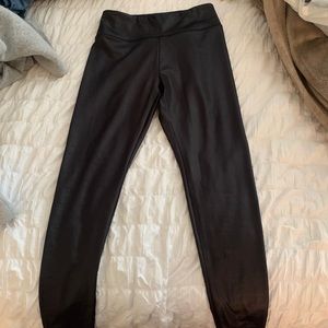 Faux leather leggings